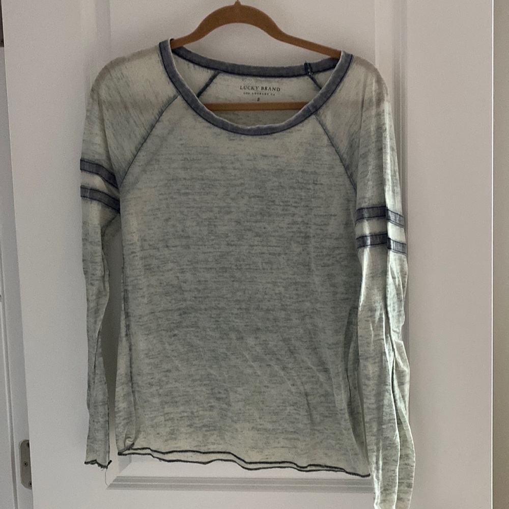 Lucky brand long sleeve baseball tee